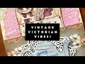 Vintage Victorian style 4 page junk journal swap