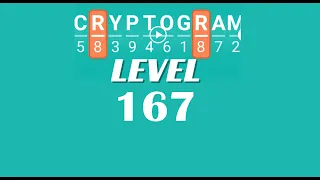 Cryptogram Level 167 Answers Go Answer
