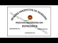 Process Recording on Depression