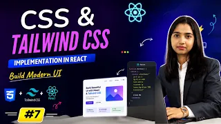 CSS Tailwind CSS Implementation in React Build Modern UI 2026 by Neha Ma am
