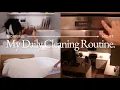 my daily cleaning routine to keep my home clean tidy AM PM
