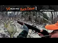 Tracking down a BIG NH 8 point buck on snow