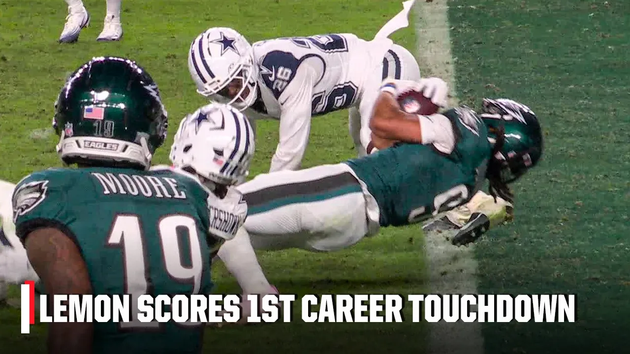 Makai Lemon scores 1st TD with Eagles | NFL on ESPN
