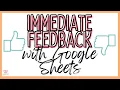 Self-checking Google Sheets for Teachers -