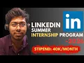LinkedIn Summer Internship Program - 2026 Free Resources Complete Guide Software Engineer