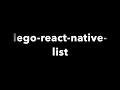 React Native - List component