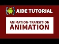 AIDE TUTORIAL - TRANSITION ANIMATION