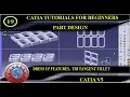 DRESS UP FEATURES TRI TANGENT FILLET PART DESIGN CATIA TUTORIAL