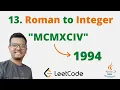 13 Roman to Integer Java LeetCode
