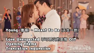Download Young (曹楊) – Meant To Be (天生一對) Lyrics INDO Love Unexpected 不可思议的爱情 OST Opening Theme MP3