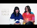 The Lord of the Rings The Rings of Power Interviews Markella Kavenagh Megan Richards