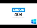 ERROR 403 Como SOLUCIONARLO No tiene permiso para acceder a la pagina web solicitada