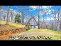 Virginia House On 15 Acres Land to Subdivide VA Real Estate A-frame Cabins Eagle Rock