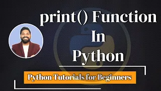 Python print Function Output Statement Hindi Python Tutorials for Beginners