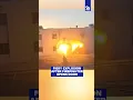 Fiery explosion erupts after firefighter opens door