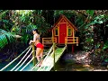Download Lagu The girl builds a shelter and traps chickens in the rainforest to survive.