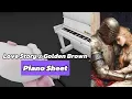 Golden Brown x Love Story Roblox Piano sheets in desc