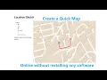Creating a simple map or sketch directly on Google Maps