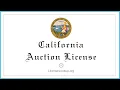 California Auction License - What You need to get started