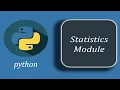 Python Statistics Module