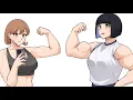 Female muscle growth comic Mel FMG Comic by musctonk