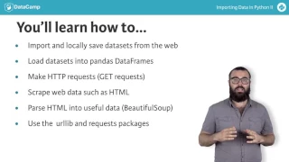 Python tutorial Importing flat files from the web