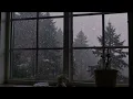 Heavy Rain Sounds with Thunder on Window 🌧️ Cozy Night Ambience for Sleep, Study & Stress Relief