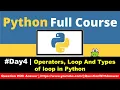 Python Tutorial Operators and Loops in Python QuestionWithAnswer