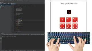ASMR Programming - Dice Roll Game in Python