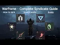 Warframe - Complete Syndicate Guide HOW TO MORE