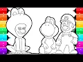 Super Mario Galaxy Movie Coloring Pages Coloring Super Mario Galaxy Main Characters