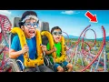 KITA NAIK WAHANA ROLLER COASTER PALING BERBAHAYA DI DUNIA! SEMUA PANIK LIHAT BOCIL JATUH!!!