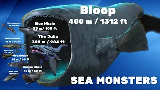 Download REAL SIZE | COMPARISON of SEA MONSTERS | The Julia | Bloop | El Gran Maja MP3