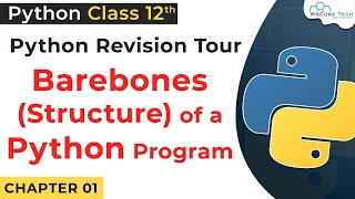 Barebones Of Python Program Functions in Python Class 12 Computer Science With Python