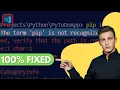 The term PIP is not recognized as cmdlet - VSCode Error FIXED