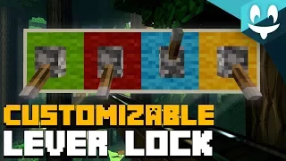 CUSTOMIZABLE Lever COMBINATION Lock for Minecraft SMALLEST