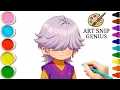 Download Lagu Mistry Saja K-Pop Demon Hunter Drawing ✨ | Easy \u0026 Cute Kids Drawing Tutorial