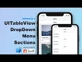 Drop Down UITableview Sections - App Setup Data Source Delegate Methods ep 2