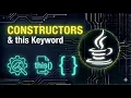 Java Constructors this Keyword Explained Java Tutorial for Beginners Kannada