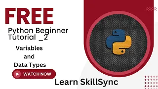 Python beginner tutorial Variables and data types