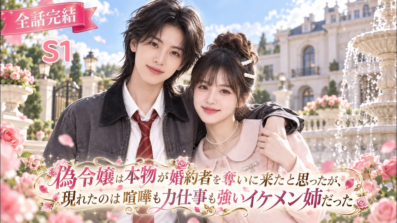 偽令嬢は本物が婚約者を奪いに来たと思ったが、現れたのは喧嘩も力仕事も強いイケメン姉だった 日本語字幕 無料全話