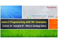 C Programming - Lecture 14