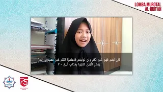 Download Aisyah Putri Al-Khansa - Juara 3 Kategori Eksternal Lomba Video Murotal Al-Qur'an MP3