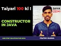 Constructor in Java Computer Class 10 ICSE ISC Java Programming