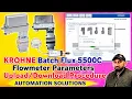 KROHNE Batch Flux 5500C Flowmeter Parameters Procedure with BatchMOM Flux Software