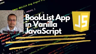 Booklist App in Vanilla JavaScript