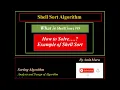 Shell Sort Algorithm Sorting Algorithm Step by Step Shell Sort Algorithm Example of Shell Sort