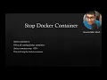 installing python on docker Container how to Stop container