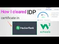how i cleared idp idp strategey