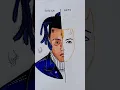 XXXtentacion colour drawing